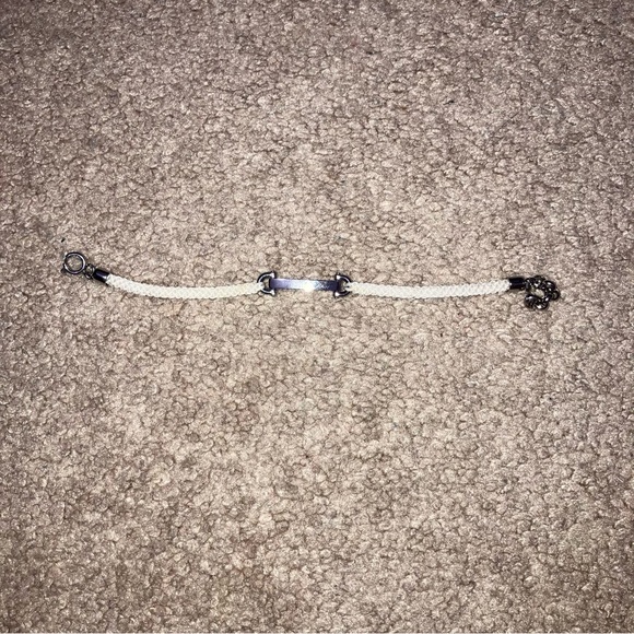 no brand Jewelry - White Rope & Silver Bracelet